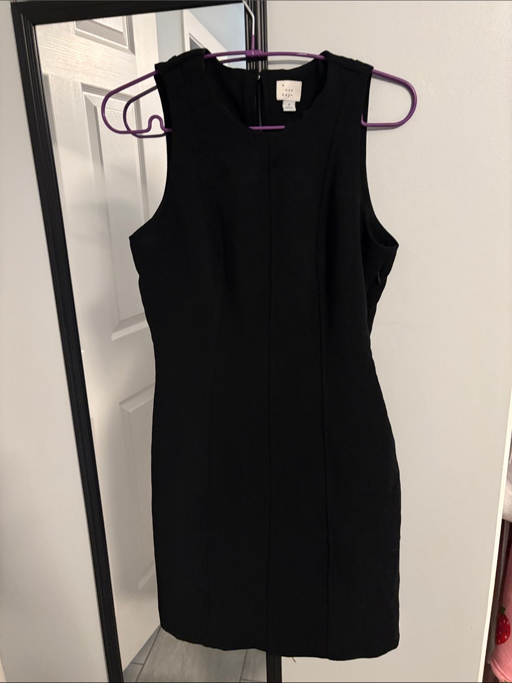 NWOT A New Day Black Sleeveless Fitted Dress